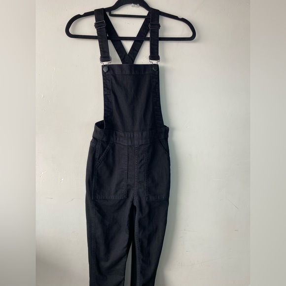 Madewell Cali Demi-Boot Overalls in Black Frost Women's Size XS G8317 - Picture 9 of 12